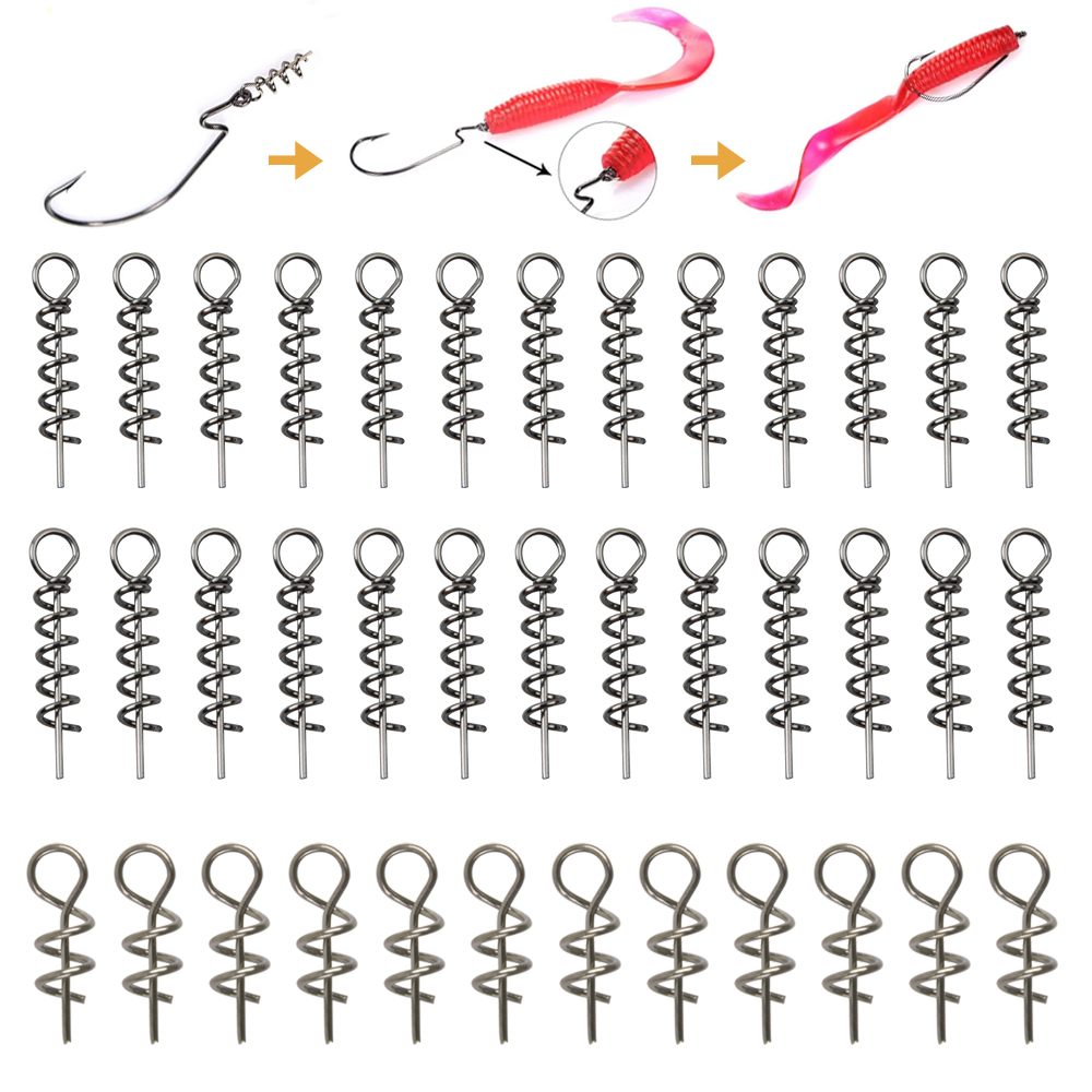 Fishing Lure Accessories - 30pcs Stainless Steel Spring Lock Pin