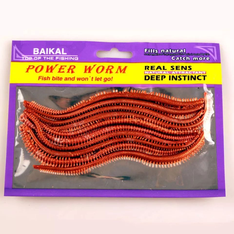 10PCS/Lot Artificial Sea Worms - Fishing Lure Soft Plastic review and price