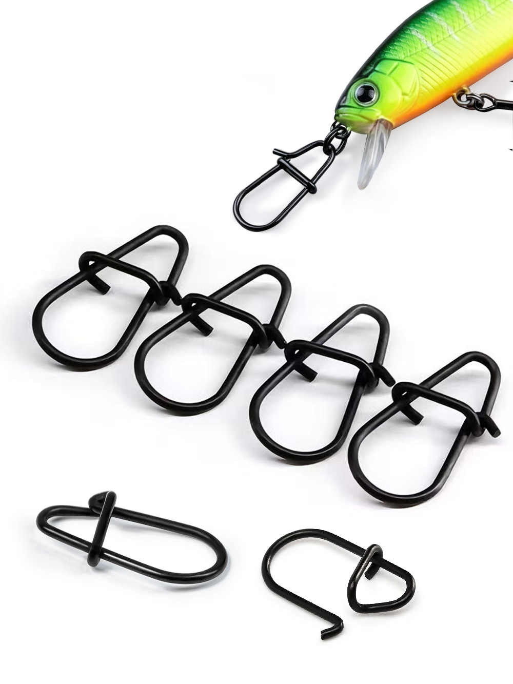 GOBAIT 100Pcs Black Stainless  - Fishing Lure Spinnerbait review and price