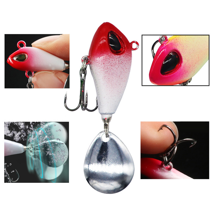 Metal Vib Fishing Micro Spinne - Fishing Lure Blade Bait review and price