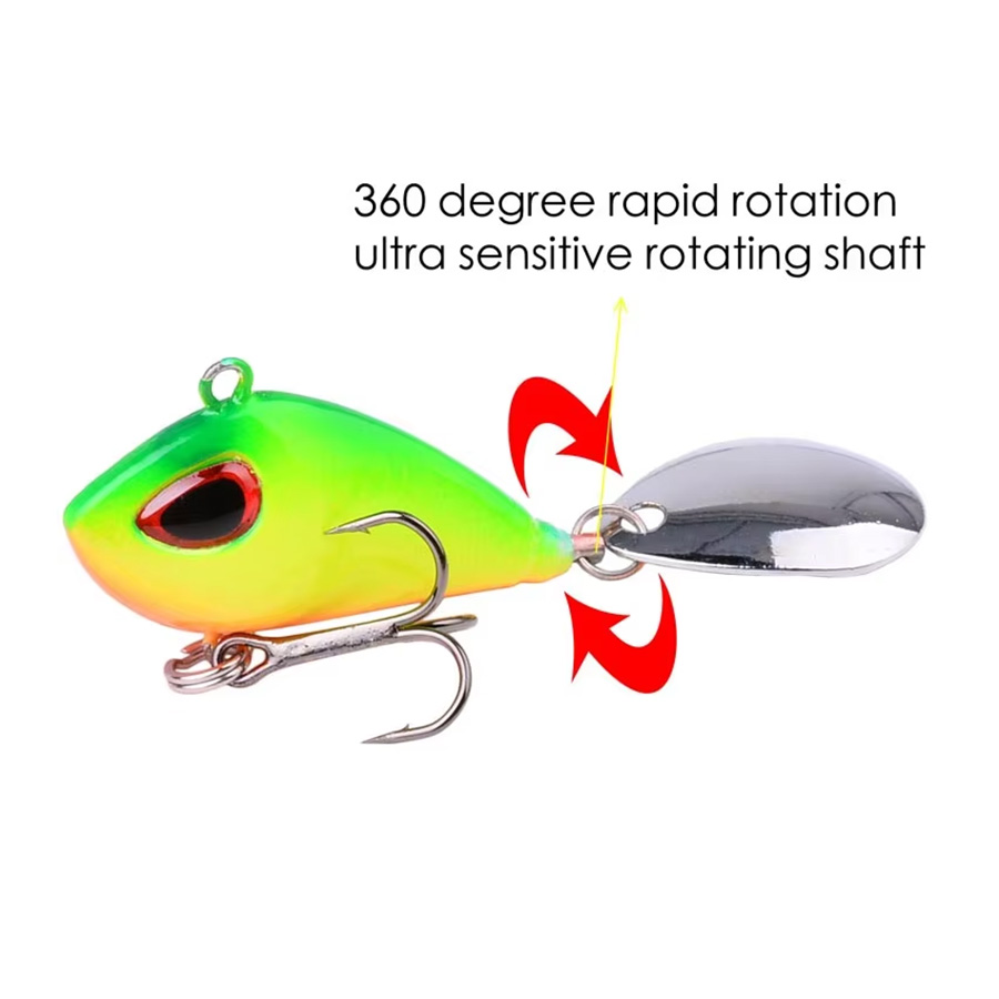 Metal Vib Fishing Micro Spinne - Fishing Lure Blade Bait review and price