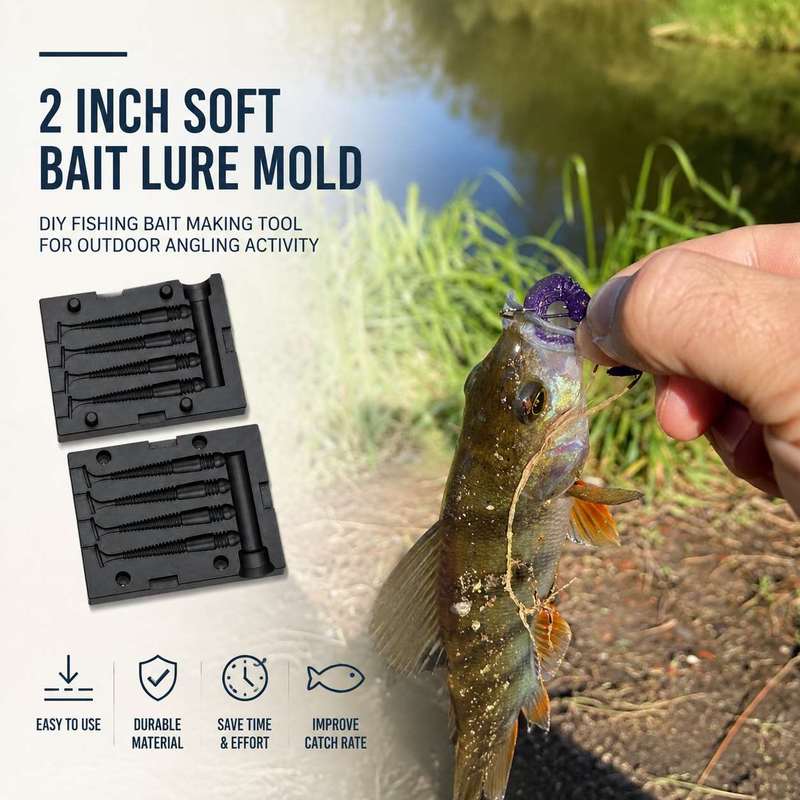 2 Inch Soft Bait Lure Mold DIY - Fishing Lure Accessories review and price